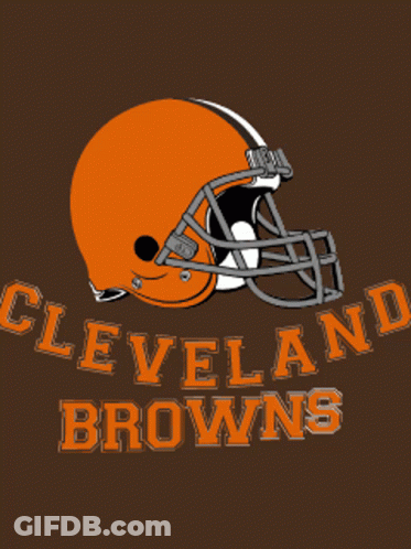 Cleveland Browns Logo Orange Helmet GIF