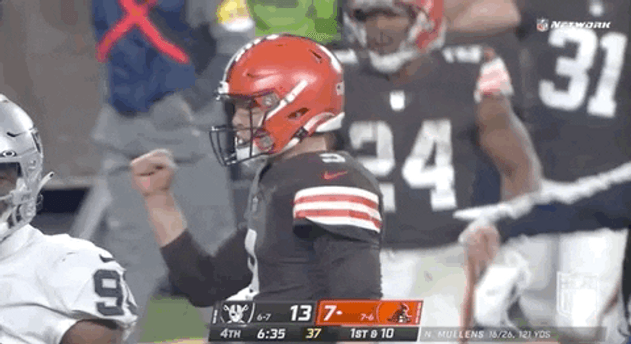 Cleveland Browns Nick Mullens Shaking Fist GIF
