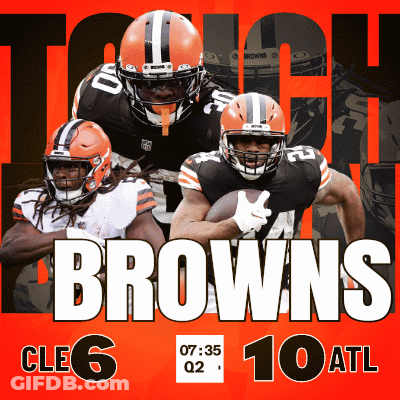 Cleveland Browns Poster Playing Cle6 And 10 Atl GIF