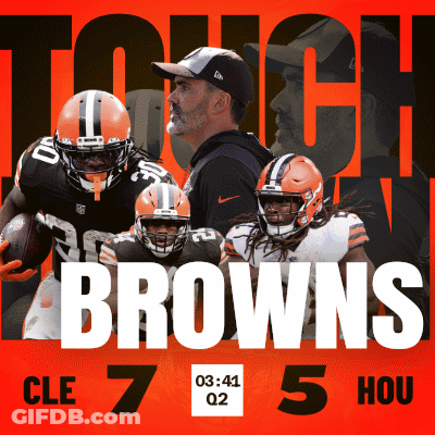 Cleveland Browns Poster With Players And Coaches GIF