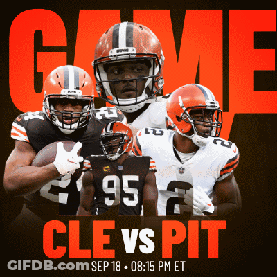 Cleveland Browns Vs Pittsburgh Football Poster GIF