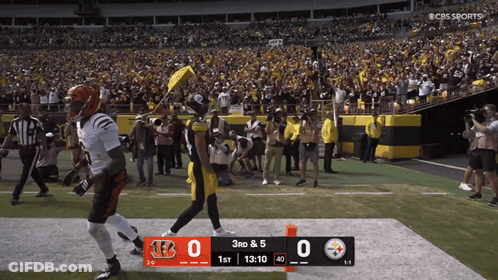 Cleveland Browns Vs Pittsburgh Steelers On CBS Sports GIF