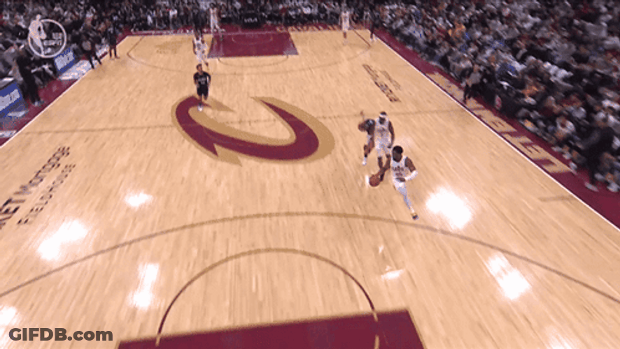 Cleveland Cavaliers Aerial View Dunk GIF