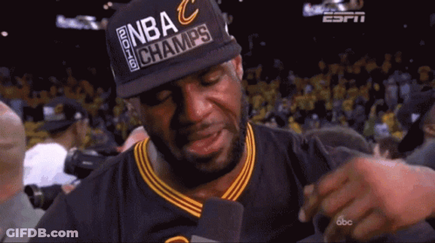 Cleveland Cavaliers Lebron James Answering Questions GIF