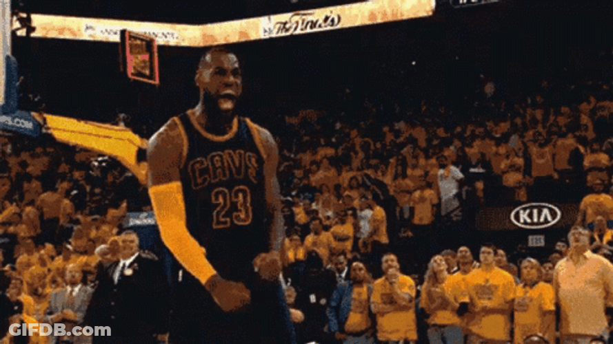 Cleveland Cavaliers Lebron James Lightning Effect GIF