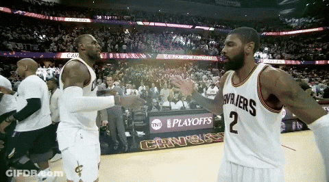 Cleveland Cavaliers Players Shaking Hands GIF