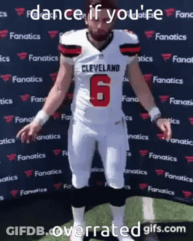 Cleveland Football Player Dancing GIF