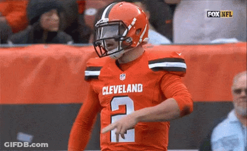 Cleveland Jersey Football Player Pointing GIF