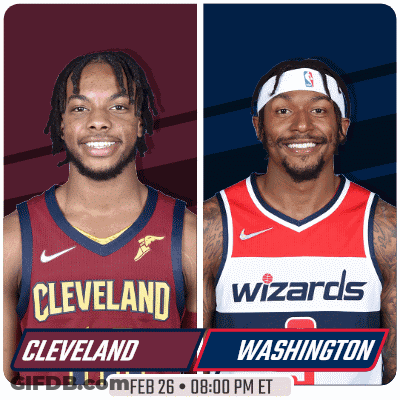 Cleveland Vs Washington Basketball Game Feb 26 GIF