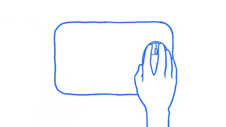 Click Click Blue Mouse GIF