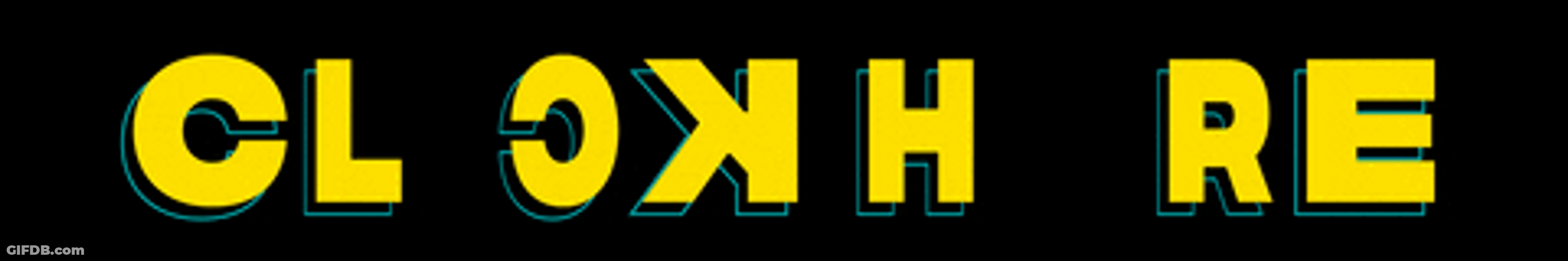 Click Here Black Banner GIF
