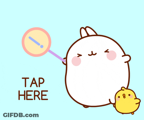 Click Here Molang Tap Here GIF
