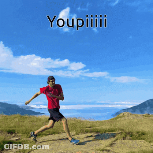 Clicking Heels On Mountain GIF