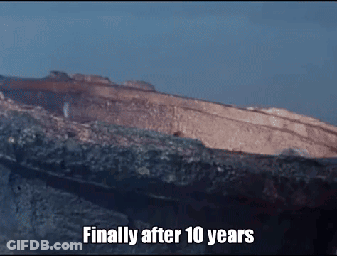 Cliff With Finally After 10 Years GIF