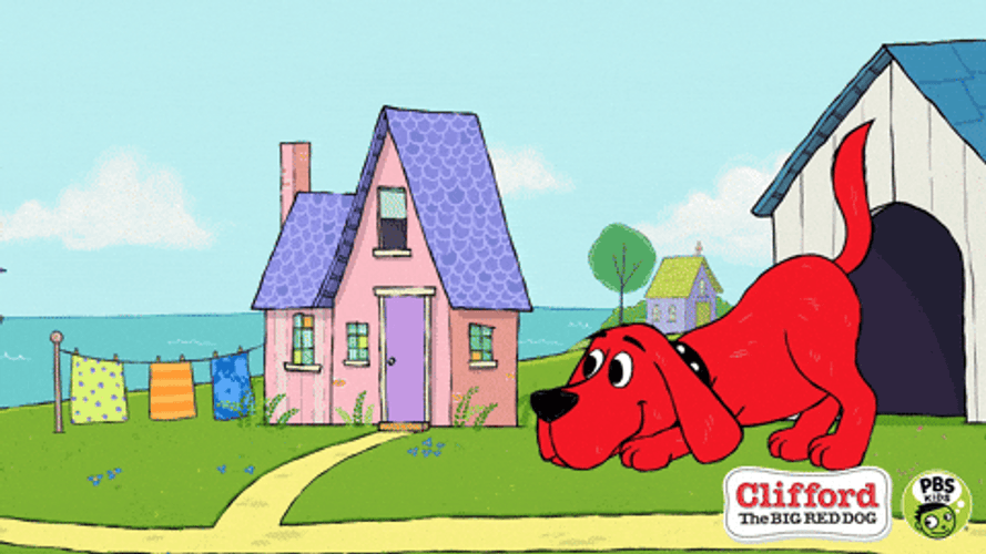 Clifford Jumping Pbs Kids GIF