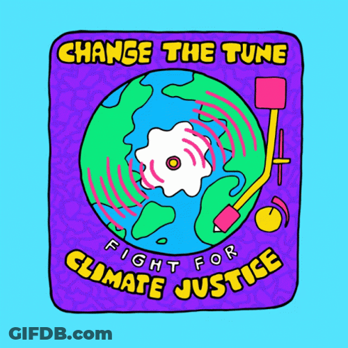 Climate Change Earth Disc GIF