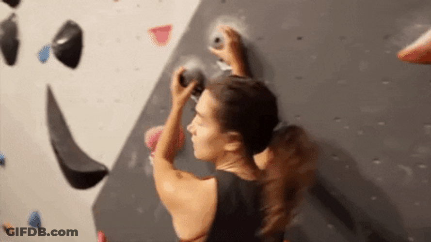 Climbing Funny Breasts GIF