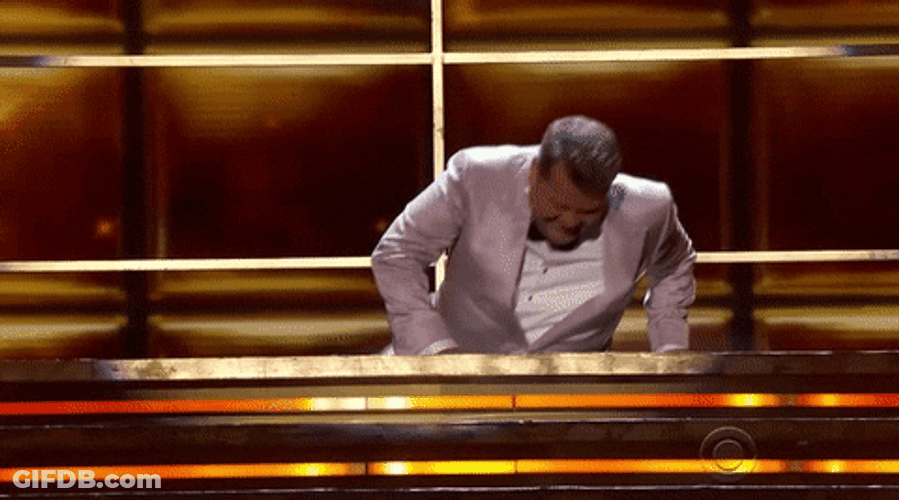 Climbing James Corden GIF
