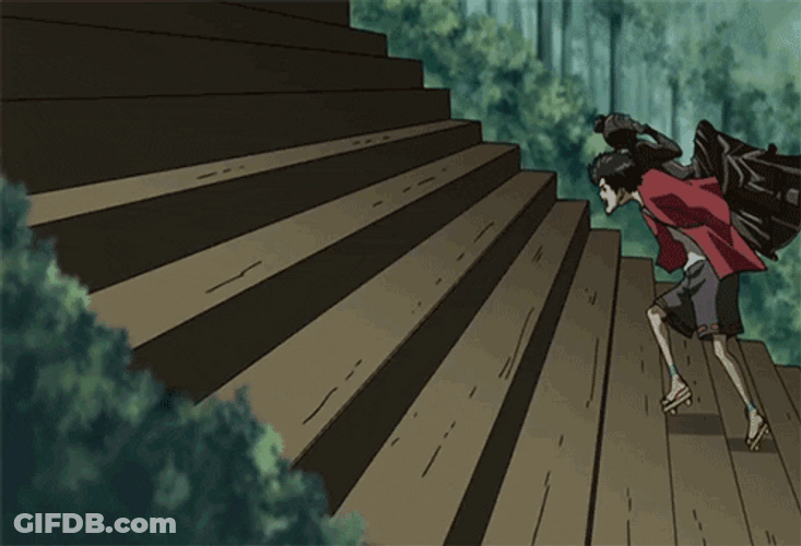 Climbing Samurai Champloo GIF