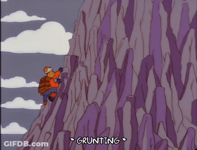 Climbing Scared Season 9 GIF