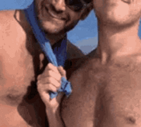 Clingy Gay Love Couple Smiling GIF