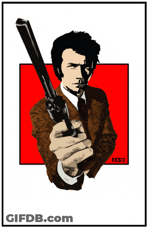 Clint Eastwood 80S Animation GIF