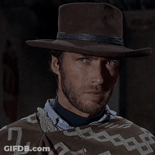 Clint Eastwood Blowing GIF