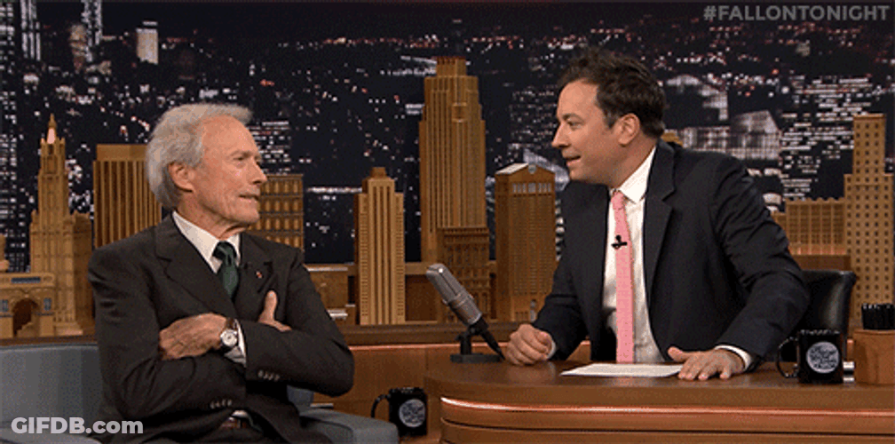 Clint Eastwood Jimmy Fallon Show GIF