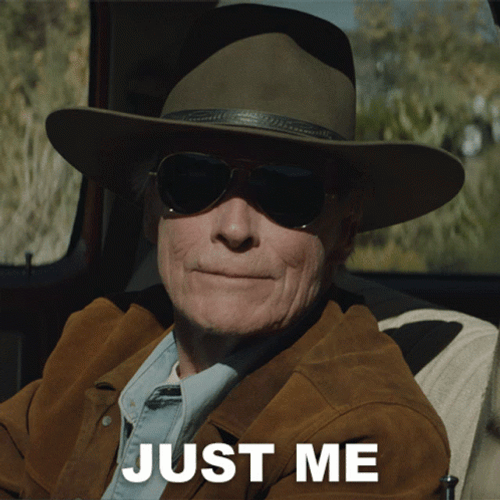 Clint Eastwood Just Me GIF