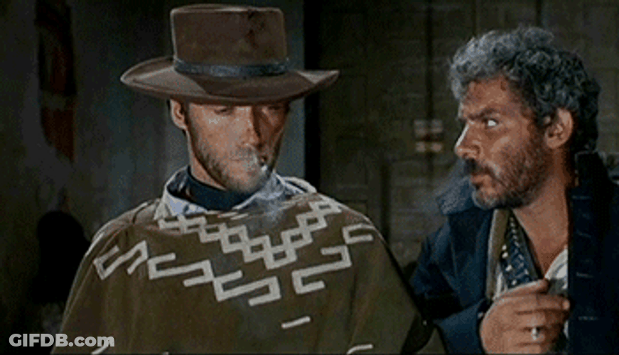 Clint Eastwood Smoking GIF