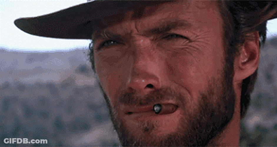 Clint Eastwood Stare Off Meme GIF