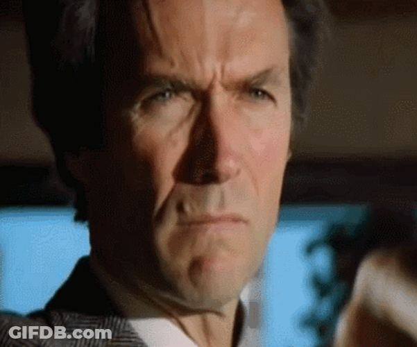 Clint Eastwood Talking GIF
