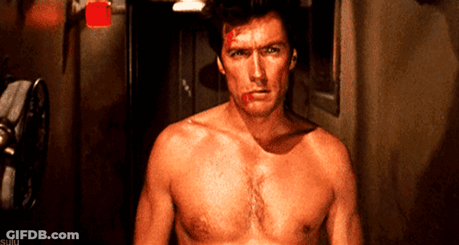 Clint Eastwood Walking GIF