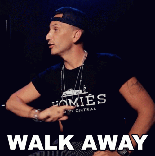 Clinton Sparks Just Walk Away GIF
