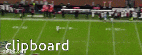 Clipboard Showing Football Game On Field GIF
