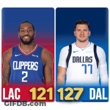 Clippers And Dallas Basketball Players GIF