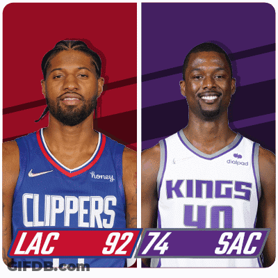 Clippers And Kings Basketball Players GIF