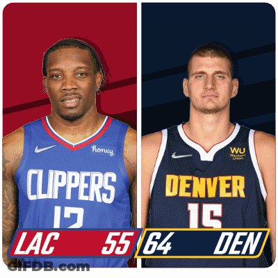 Clippers Vs Denver Basketball Players GIF