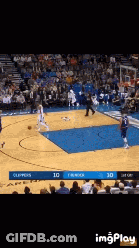 Clippers Vs Thunder Basketball Game GIF