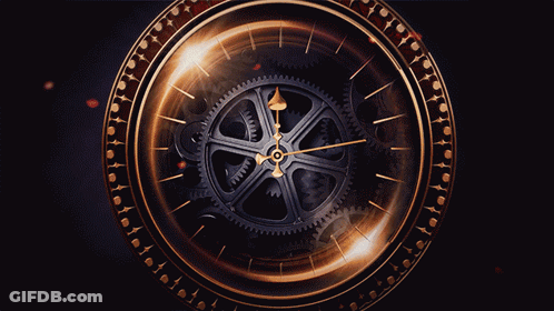 Clo Logo With Clock In Center GIF