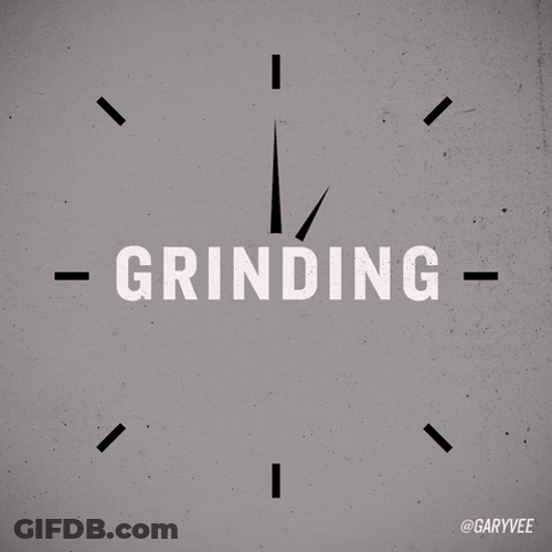 Clock 24/7 Grinding Text GIF
