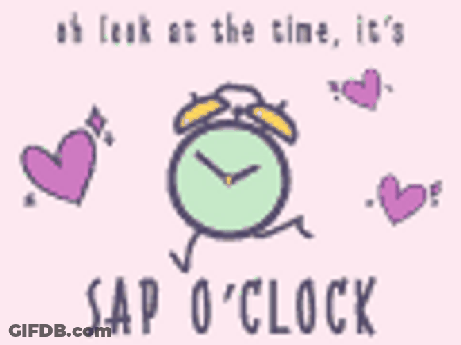 Clock It's Sap O'clock GIF