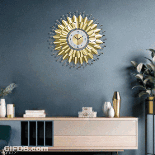 Clock Showing 12 And 6 GIF