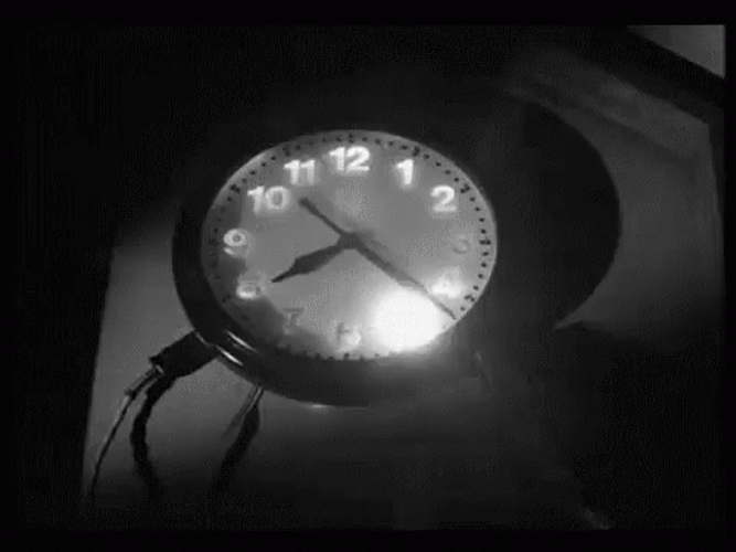 Clock Ticking In Dark GIF