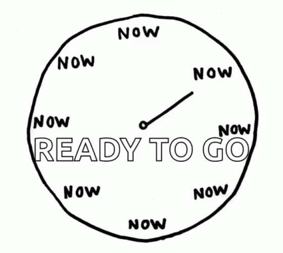 Clock Ticking Ready To Go Now GIF