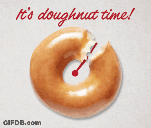Clock Ticking Time To Make The Donuts GIF