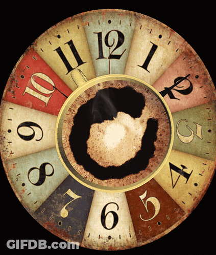 Clock With I In Center GIF
