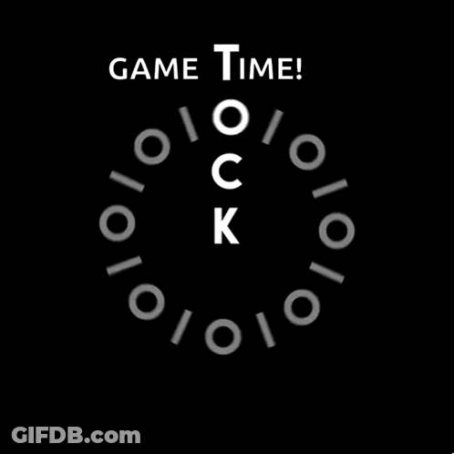 Clock With Letters C And K GIF