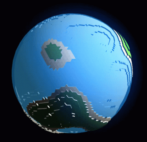 Clockwise Earth Rotation GIF
