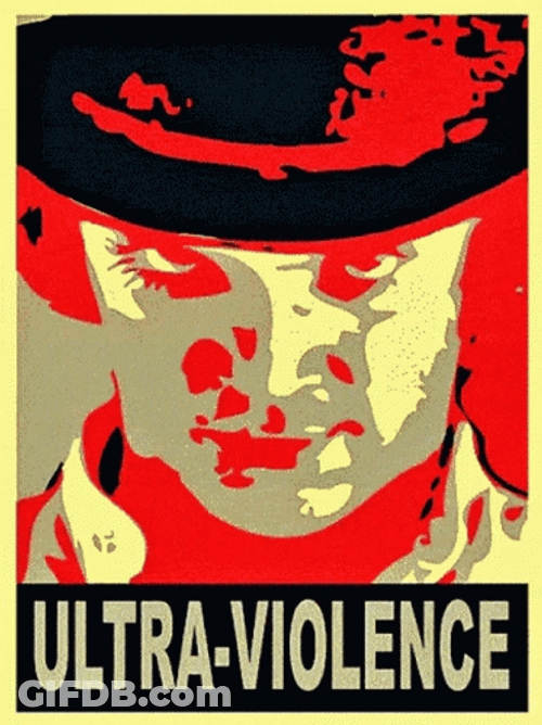 Clockwork Orange Alex Glaring Ultra Violence GIF
